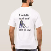 Escort vlucht! t-shirt (Achterkant)