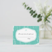 Escort / Zitplaatsen Kaart Rustiek Zeesterren brui Plaatskaartje (Staand voorkant)