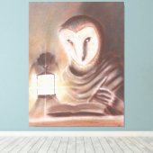 Escriba opgespannen canvas print (Insitu (Houten vloer))