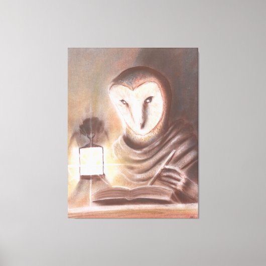 Escriba Stretched Canvas Print (Voorkant)