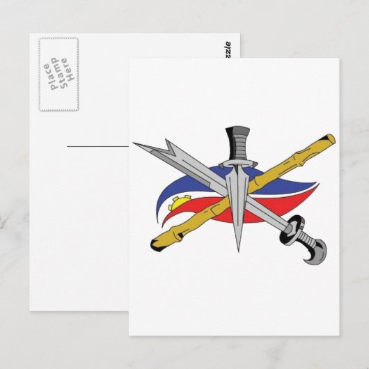 escrima-logo-transparant briefkaart (Voorkant / Achterkant)