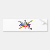 escrima-logo-transparant bumpersticker (Voorkant)