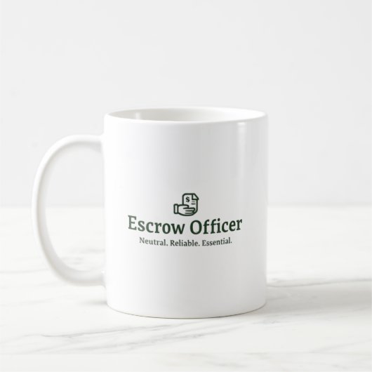 Escrow Officer  – Neutral. Reliable. Essential. Koffiemok (Links)