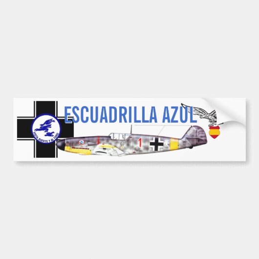 ESCUADRILLA AZUL BUMPERSTICKER (Voorkant)