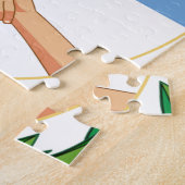 Escudo de Argentinië - wapenstilstand van Argentin Legpuzzel (Zijkant)