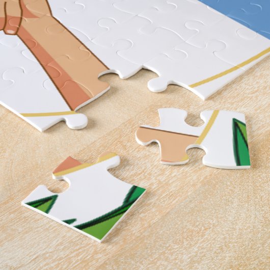 Escudo de Argentinië - wapenstilstand van Argentin Legpuzzel (Zijkant)