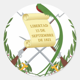 Escudo de armas de Guatemala - Wapen van de Armas Ronde Sticker
