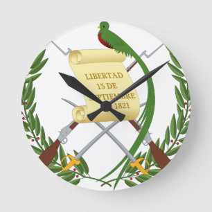 Escudo DE armas DE Guatemala - Wapenschild Ronde Klok