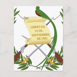 Escudo de armas de Guatemala - wapenstilstand Briefkaart