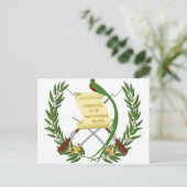 Escudo de armas de Guatemala - wapenstilstand Briefkaart (Staand voorkant)