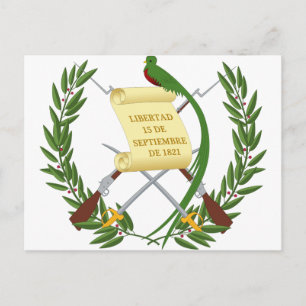 Escudo de armas de Guatemala - wapenstilstand Briefkaart