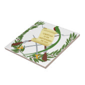 Escudo de armas de Guatemala - wapenstilstand Tegeltje (Zijkant)