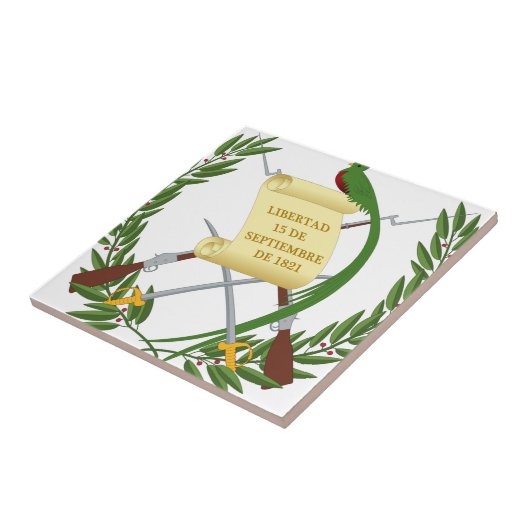 Escudo de armas de Guatemala - wapenstilstand Tegeltje (Zijkant)