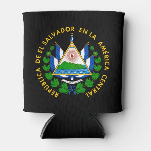 Escudo de El Salvador Blikjeskoeler (Voorkant)