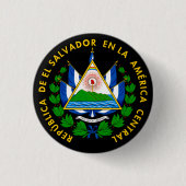 Escudo de El Salvador Ronde Button 3,2 Cm (Voorkant)
