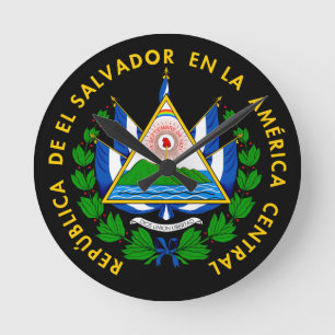 Escudo de El Salvador Ronde Klok