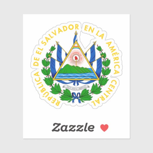 Escudo de El Salvador Sticker (Vel)