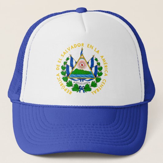 Escudo de El Salvador Trucker Pet (Voorkant)