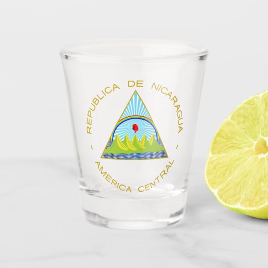 Escudo de Nicaragua Shot Glas (Voorkant)