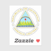 Escudo de Nicaragua Sticker (Vel)