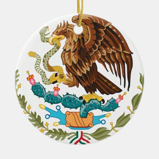 Escudo Nacional de México - Emblema Mexicano Keramisch Ornament (Voorkant)