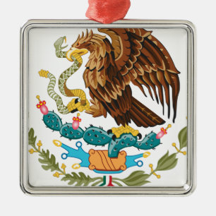 Escudo Nacional de México - Emblema Mexicano Metalen Ornament