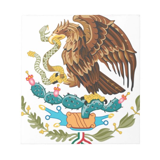 Escudo Nacional de México - Emblema Mexicano Notitieblok (Voorkant)