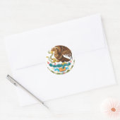 Escudo Nacional de México - Emblema Mexicano Ronde Sticker (Envelop)