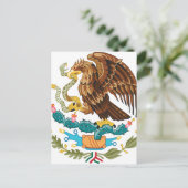 Escudo Nacional de México — Mexicaans embleem Briefkaart (Staand voorkant)