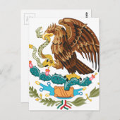 Escudo Nacional de México — Mexicaans embleem Briefkaart (Voorkant / Achterkant)