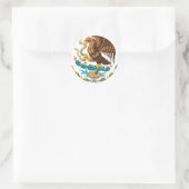Escudo Nacional de México — Mexicaans embleem Ronde Sticker (Tas)