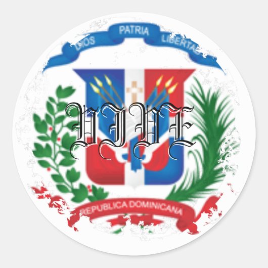 Escudo noodlijdende ronde Stickers (Voorkant)