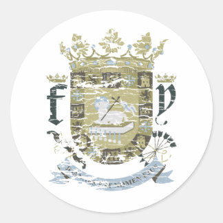 Escudo Urbano (khaki) Ronde Sticker