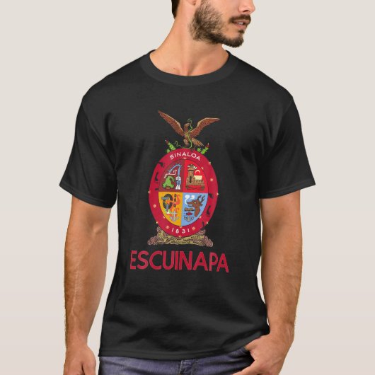 Escuinapa Sinaloa Estado de Mexico Escudo Eagle AG T-shirt (Voorkant)