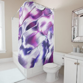 Esculpido de metal fosco, em roxo e lilás douchegordijn