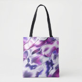 Esculpido de metal fosco, em roxo e lilás tote bag (Voorkant)