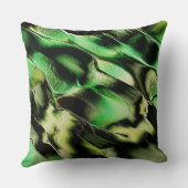 Esculpido de metal opaco, em verde e tom de creme kussen (Achterkant)