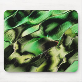 Esculpido de metal opaco, em verde e tom de creme muismat