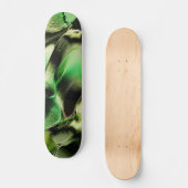 Esculpido de metal opaco, em verde e tom de creme persoonlijk skateboard (Voorkant)