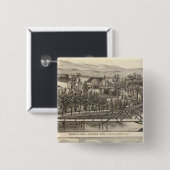 Esden, Clary-residenties Vierkante Button 5,1 Cm (Voorkant /achterkant)