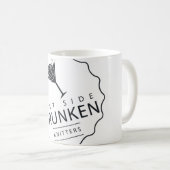 ESDK klassieke logo wit-op-witte mok (Voorkant rechts)