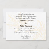 esdoorbladeren, uitnodiging voor herfstbruiloft (Achterkant)