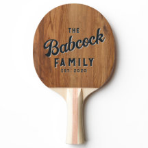 Esdoorhout Retro Familienaam & Jaar