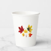  esdoorn bladeren -bruiloft papieren bekers (Achterkant)