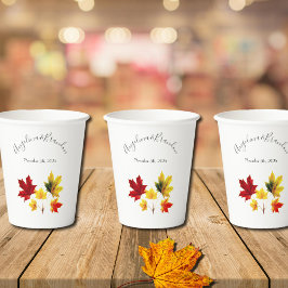  esdoorn bladeren -bruiloft papieren bekers