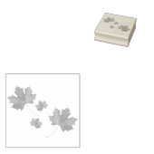 esdoorn bladeren rubberen stempel (Gestempeld)
