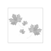 esdoorn bladeren rubberen stempel (Afrduk)