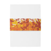 esdoorn bladeren Sinaasappel & terracotta herfstbr Uitnodigingen Wikkel (Achterkant Voorbeeld)