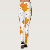 Esdoorn: Cartoon herfstbladeren Leggings (Achterkant)