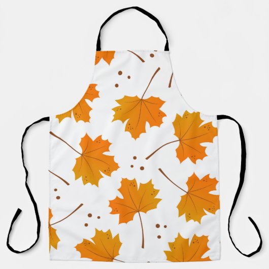 Esdoorn: Cartoon herfstbladeren Schort (Voorkant)